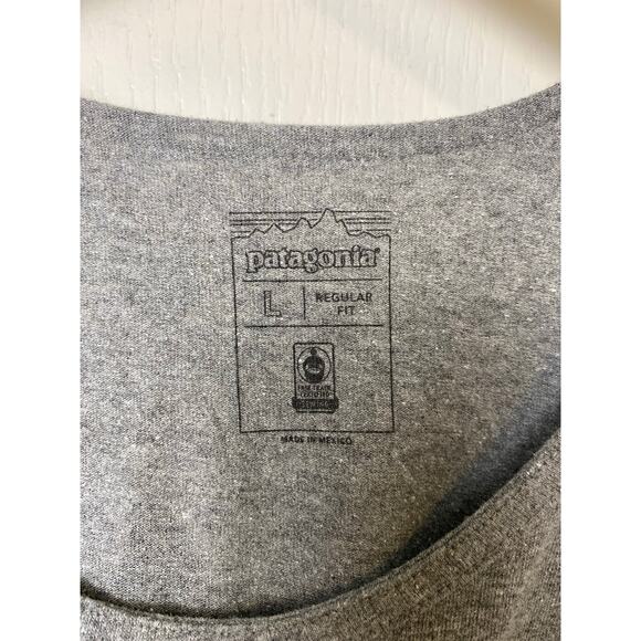 Patagonia Gray Tank Top with Blue and Orange Accents - Picture 4 of 7